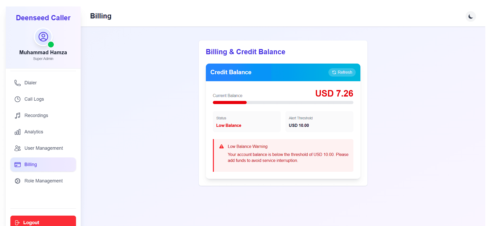 Billing Management